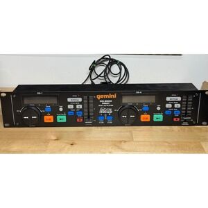 Gemini CD-9500 Pro II Dual CD Player Remote Control Unit Rack Mount DJ Black